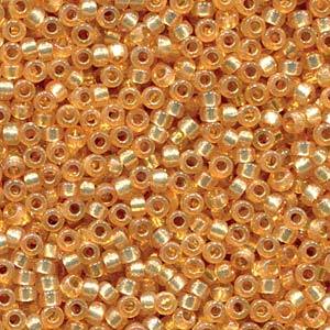 Miyuki rocailles 8-4231 Duracoat silverlined maize 8/0 (3mm) - 5 gram