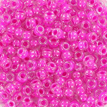 Miyuki rocailles 8-209 Fuchsia lined crystal 8/0 (3mm) - 5 gram