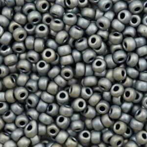 Miyuki rocailles 8-2002 Metallic matte silver grey 8/0 (3mm) - 5 gram