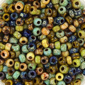 Miyuki rocailles 8-Mix85 Mix Picasso nature 8/0 (3mm) - 5 gram