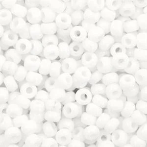Miyuki rocailles 8-402 Opaque white 8/0 (3mm) - 5 gram