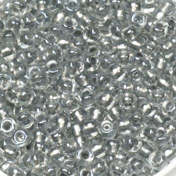 Miyuki rocailles 8-242 Sparkle pewter lined crystal 8/0 (3mm) - 5 gram
