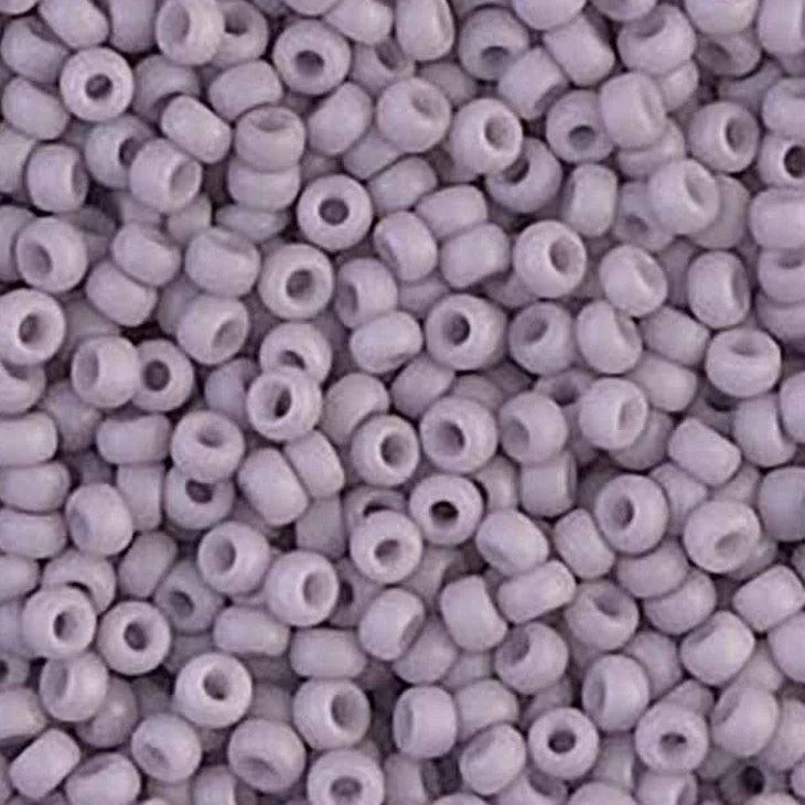 Miyuki rocailles 8-2025 fancy frosted mauve 8/0 (3mm) - 5 gram