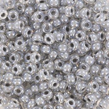 Miyuki rocailles 8-240 fancy lined pewter 8/0 (3mm) - 5 gram