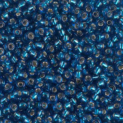 Miyuki rocailles 8-25 Silverlined capri blue 8/0 (3mm) - 5 gram