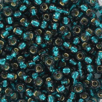 Miyuki rocailles 8-30 Silverlined dark teal 8/0 (3mm) - 5 gram