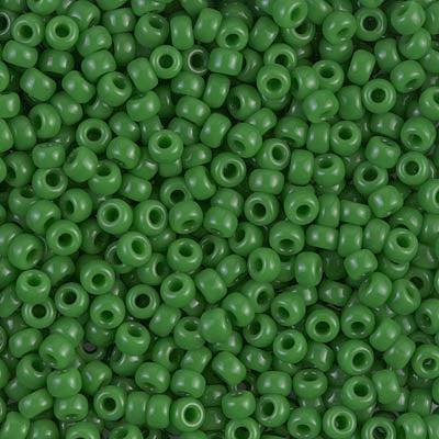 Miyuki rocailles 8-411 Opaque green 8/0 (3mm) - 5 gram