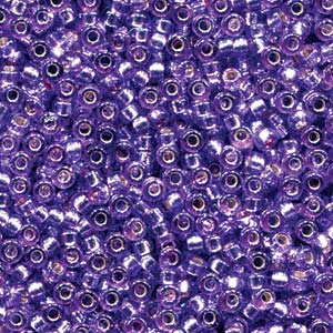 Miyuki rocailles 8-4278 Duracoat silver lined dyed Lavender 8/0 (3mm) - 5 gram