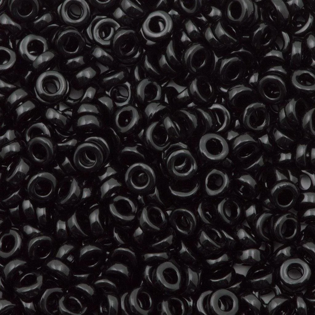 Miyuki spacer 2,2x1mm Opaque black 401 - 5 gram