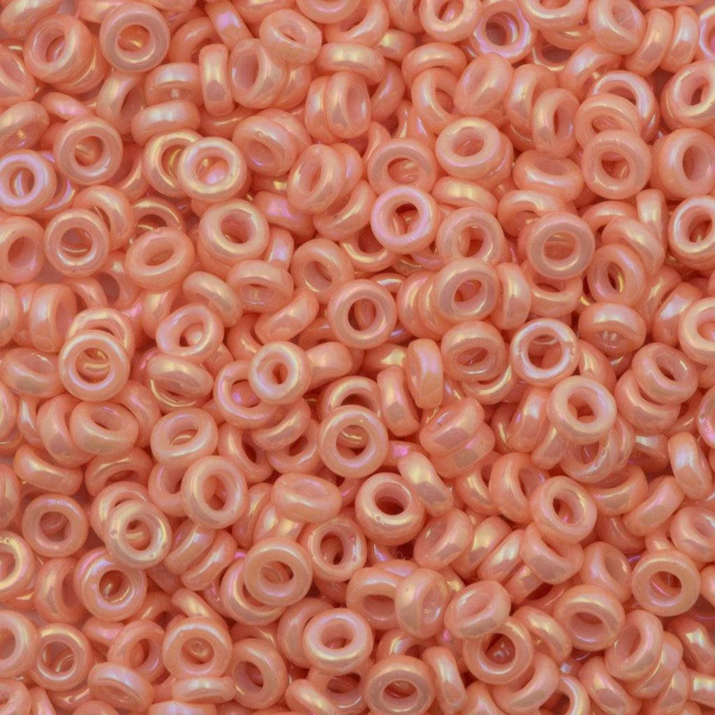 Miyuki spacer 2,2x1mm Opaque salmon luster 596 - 5 gram