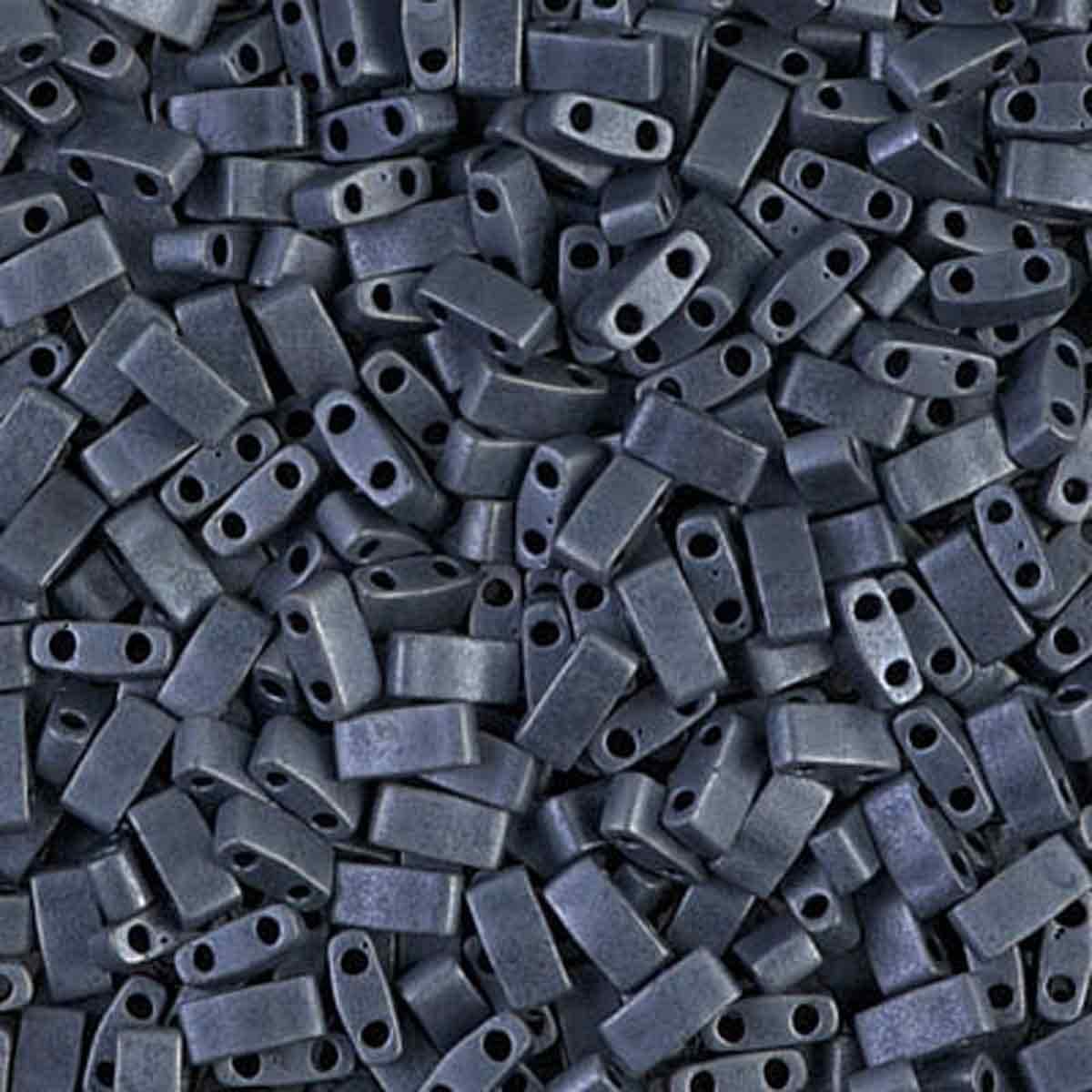 Miyuki Tila half TLH2001 gunmetal matte 5x2,3mm - 3 gram
