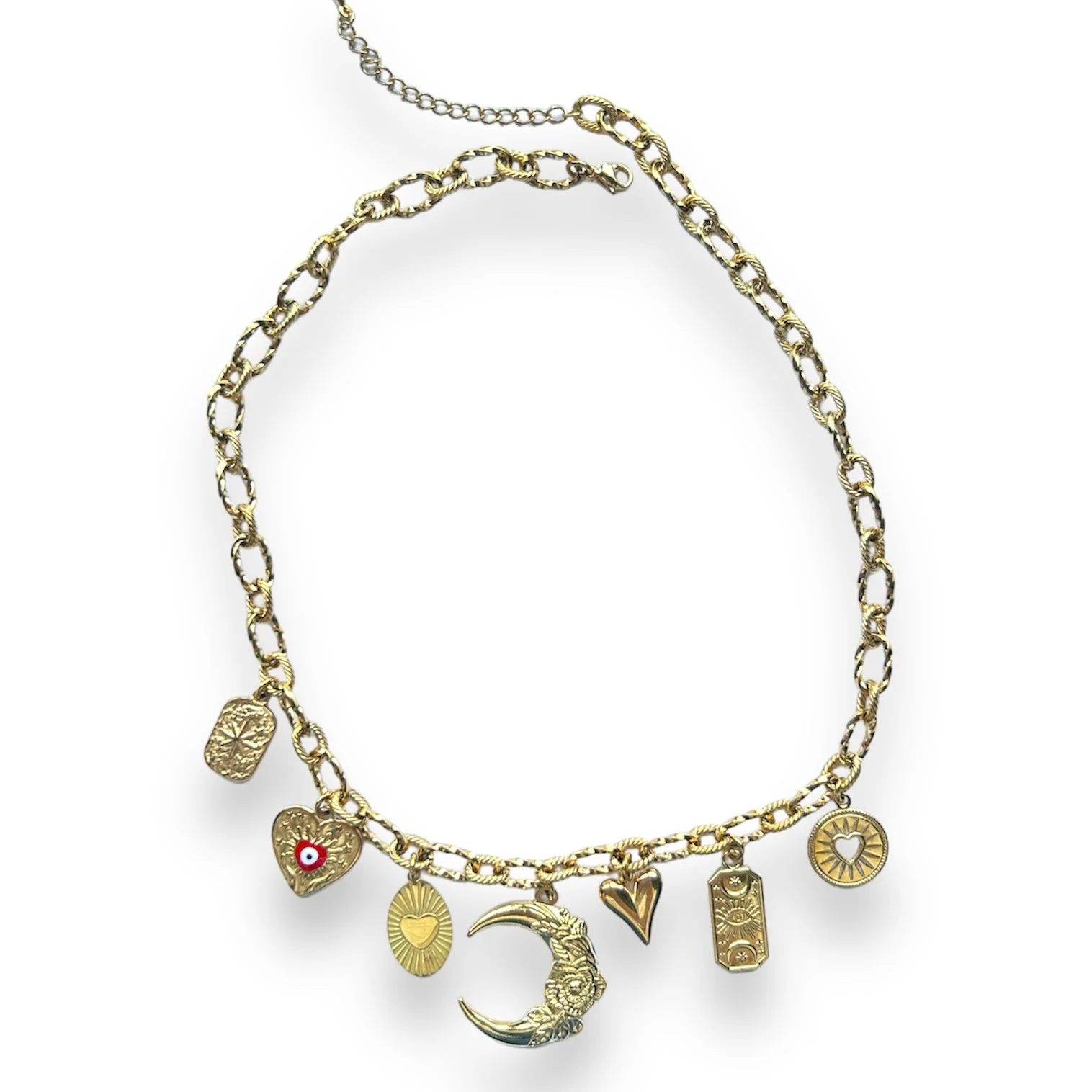 Moon love ketting Stainless steel - Image 2