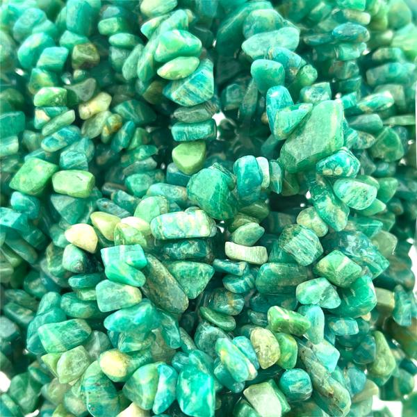 Natuursteen chips Natural Amazonite 5x8mm - 20 gram