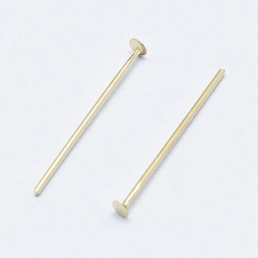 Nietstiften 18k Gold plated 45x0.7mm - 8 stuks - Image 2