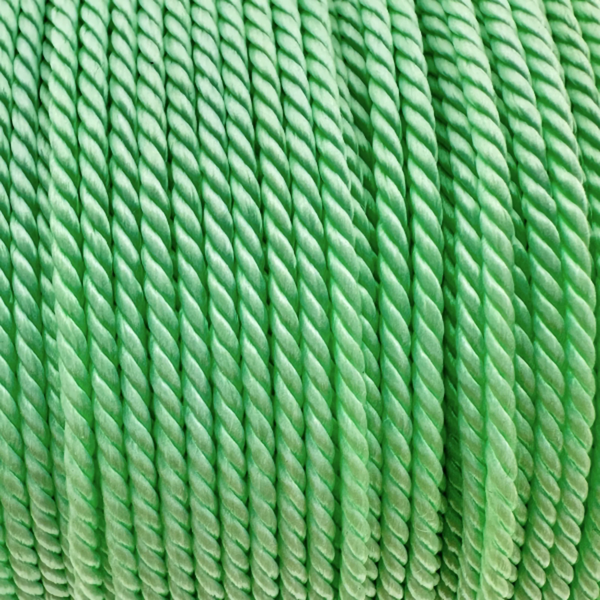 Nylon gedraaid koord groen 1.5mm - 2 meter