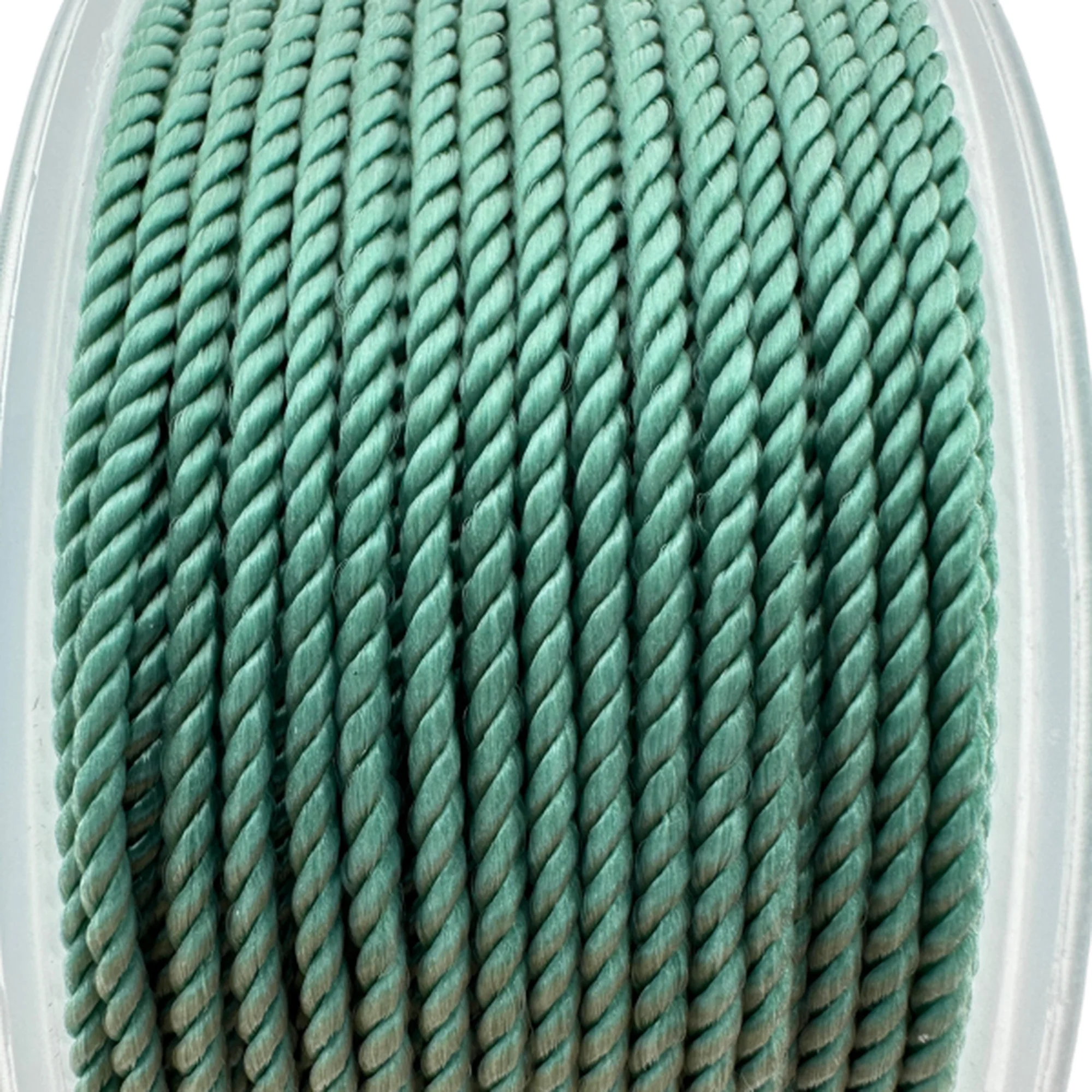 Nylon gedraaid koord turquoise 1.5mm - 2 meter