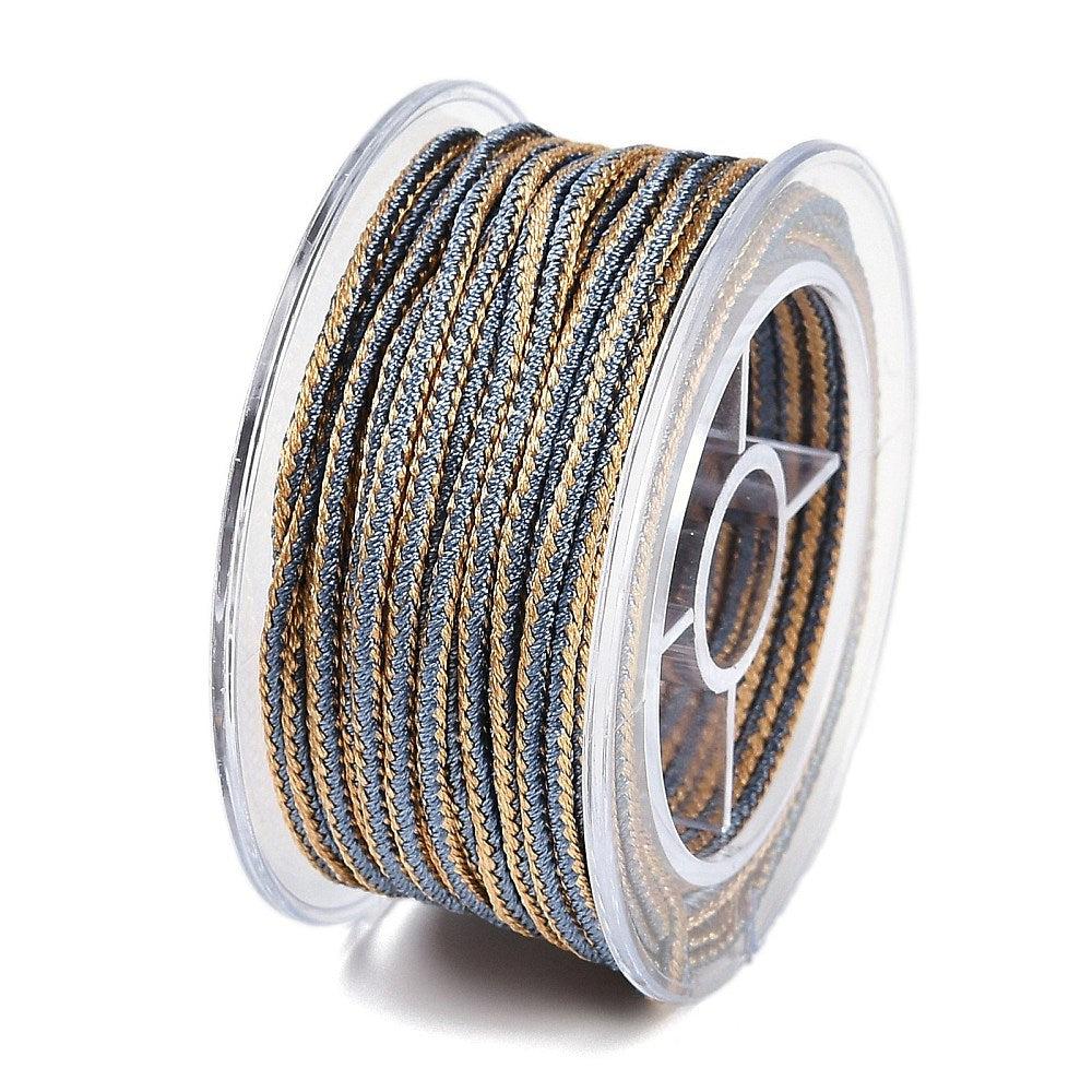Nylon koord braided steel blue 1,5mm- per meter - Image 2