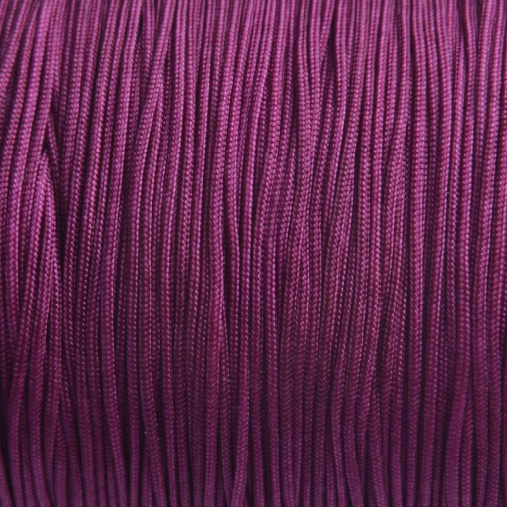 Nylon rattail koord donker paars 0.5mm - 5 meter