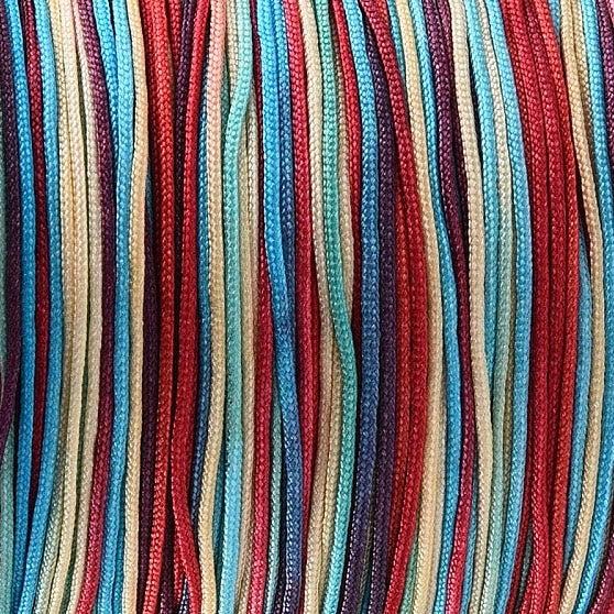 Nylon rattail koord multicolor summer 0.8mm - 5 meter