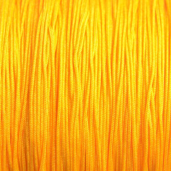 Nylon rattail koord oranje geel 0.5mm - 5 meter