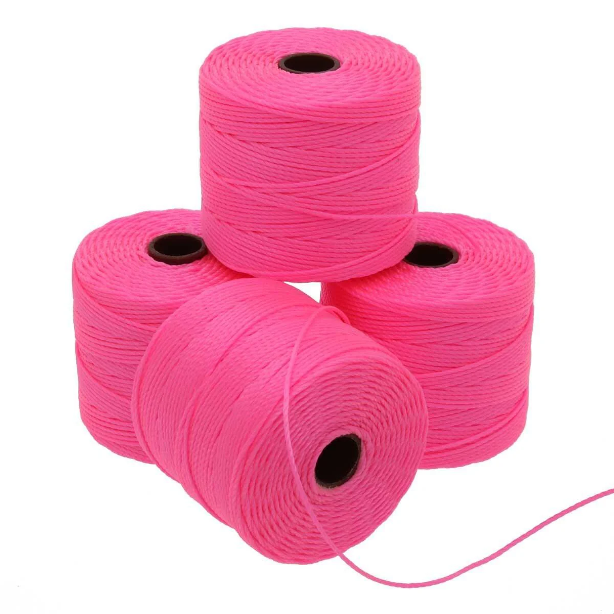 Nylon S-Lon draad Neon pink Tex210 0,5mm - 70 meter