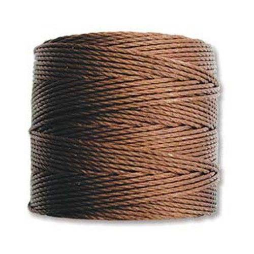 Nylon S-Lon draad Tex210 brown 0,5mm - 70 meter