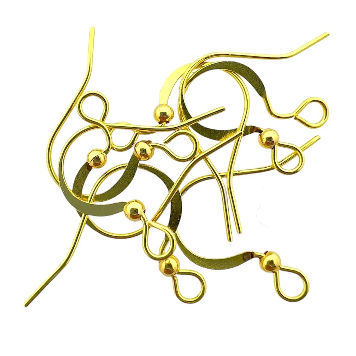 Oorbellen goud 15mm- 4 paar