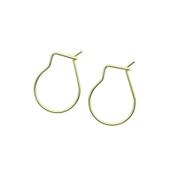 Oorringen RVS Goud 18x0,8mm - 1 paar