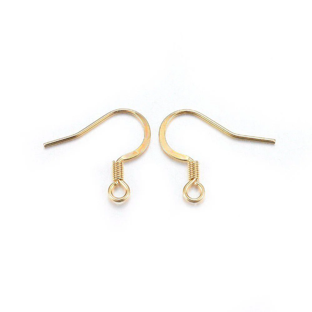 Oorstekers met oog goud (vraagteken) 15x17x2mm - Image 2