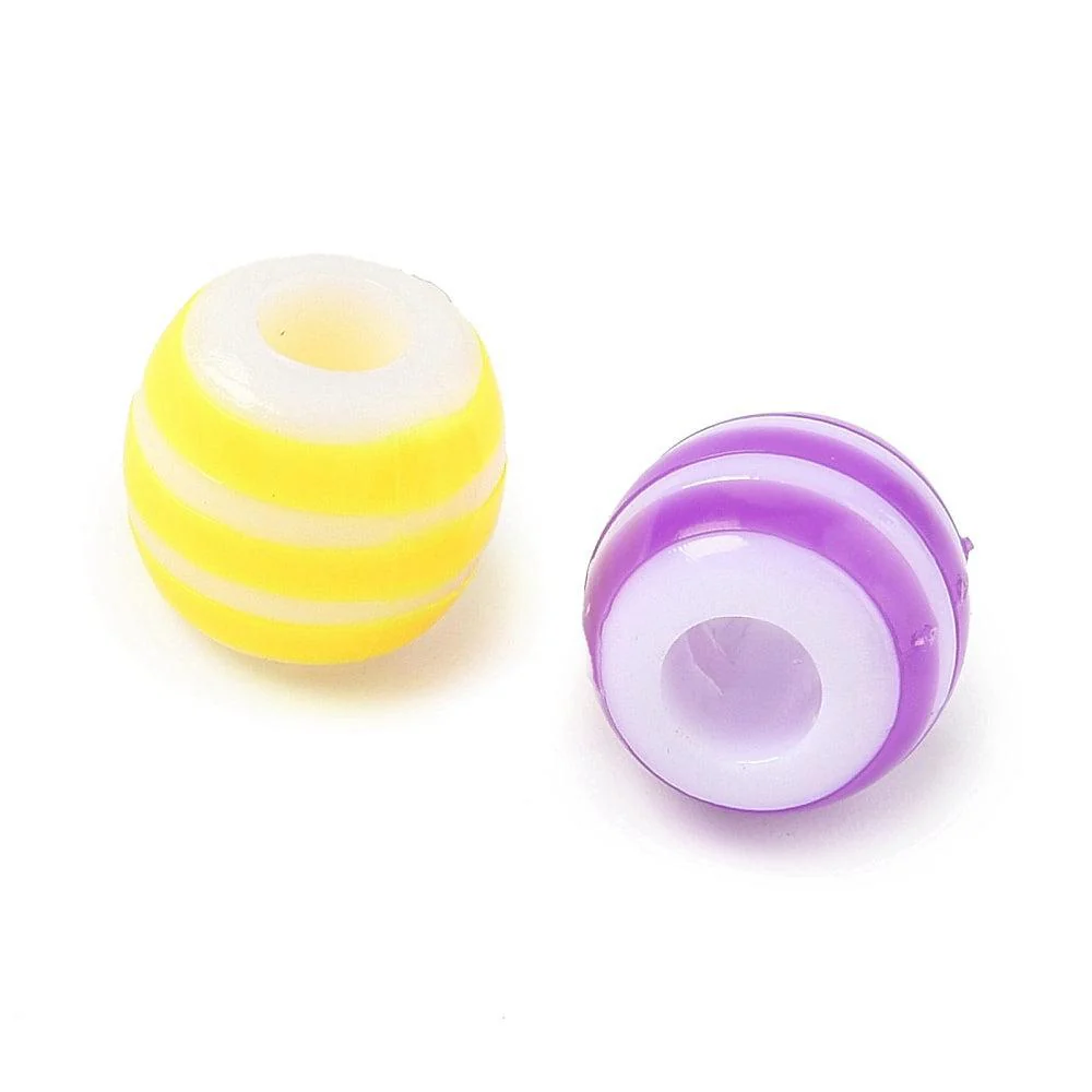 Opaque Acryl rond Mix 12x11mm ⌀4,5mm - 15 stuks - Image 2