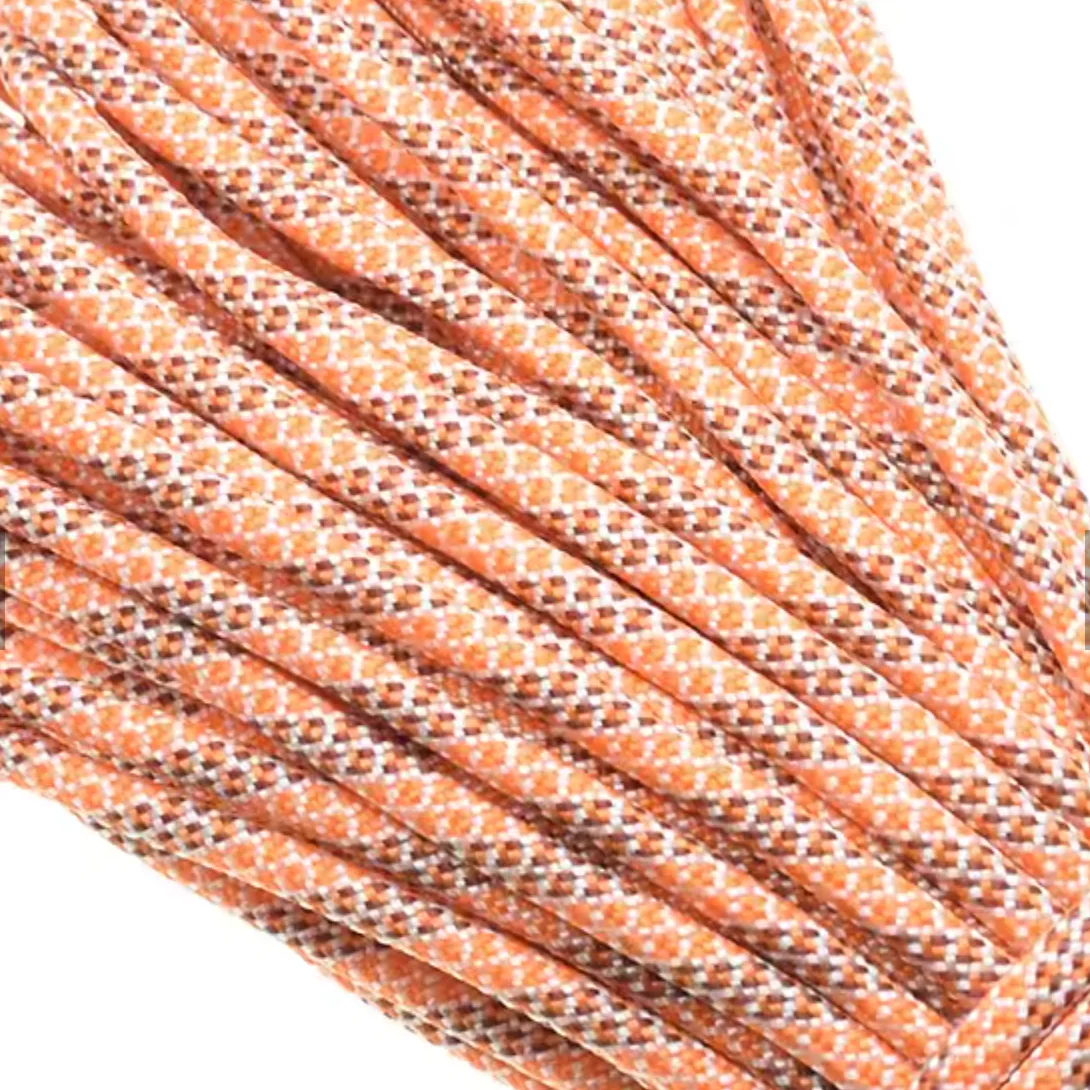 Parakoord Oranje bruin multi 4mm - 1 meter