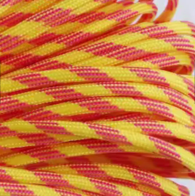 Parakoord Roze geel 4mm - 1 meter