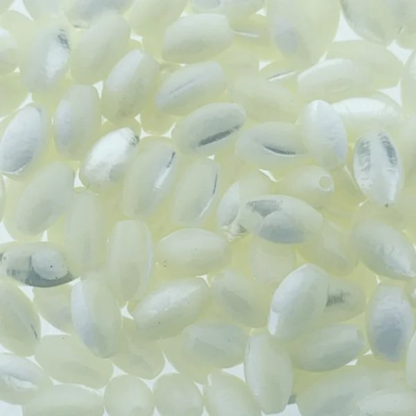 Parelmoer kralen ovaal 6x4mm - 10 stuks