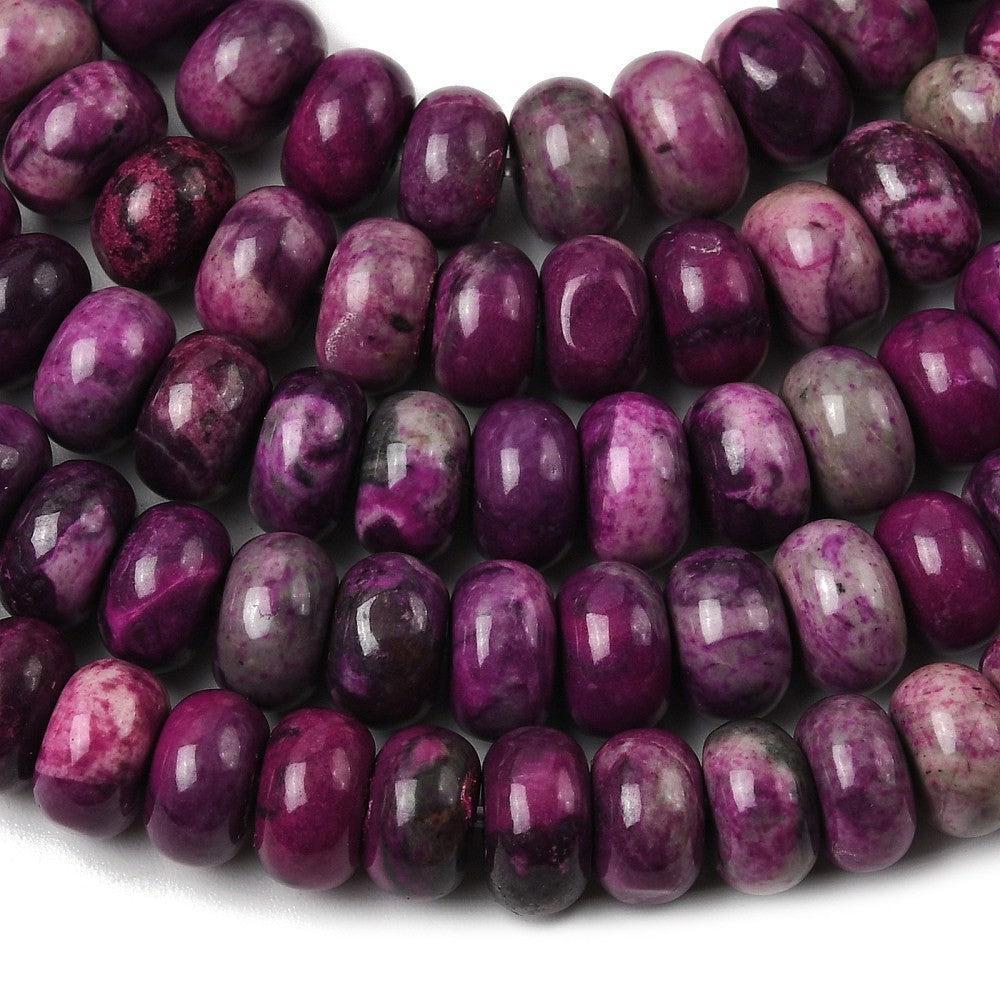 Picasso Jaspis kraal Rondel Oud Roze 7x4mm - per 15 stuks - Image 2