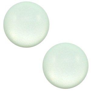 Polaris cabochon matt Gossamer green 7mm