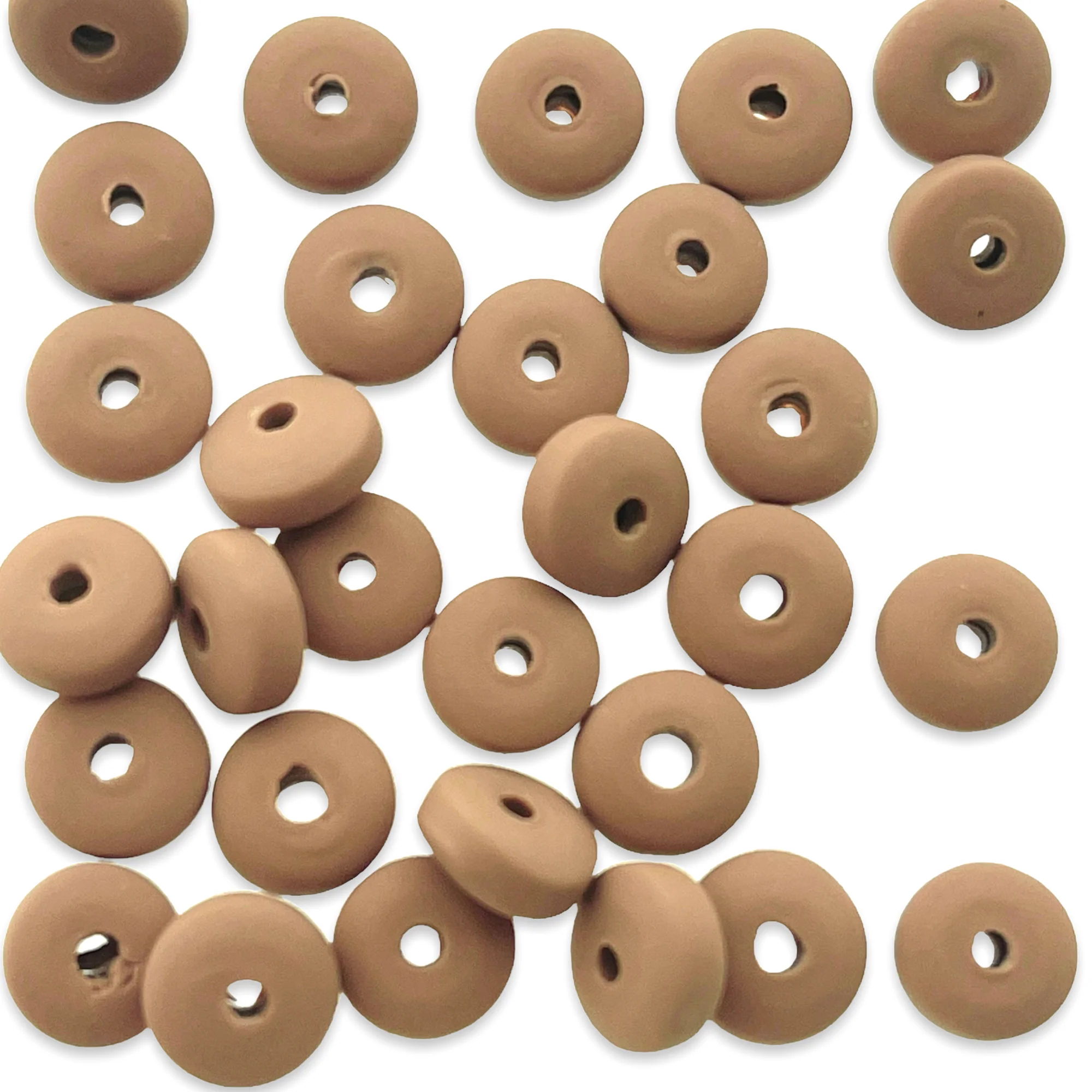 Polymeer candy kralen lila 6~7x3mm - ±30 stuks - Image 2