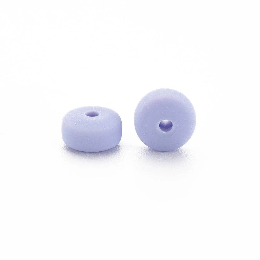 Polymeer candy kralen lila blauw 6~7x3mm - ±30 stuks - Image 2