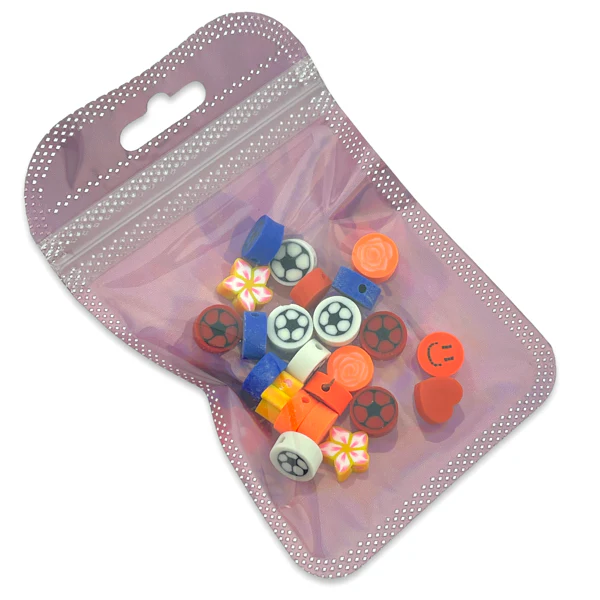 Polymeer kralen mix Voetbal ±10mm - 25 stuks - Image 2