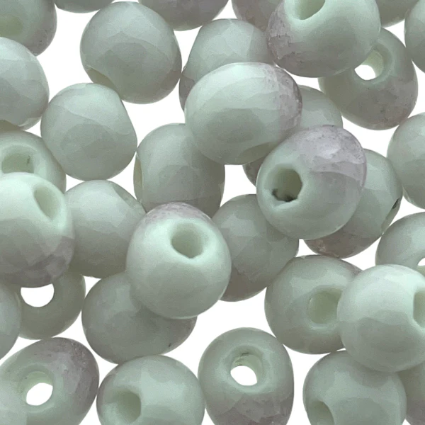 Keramiek kraal Crackle Plum (ø2-3mm) 9mm