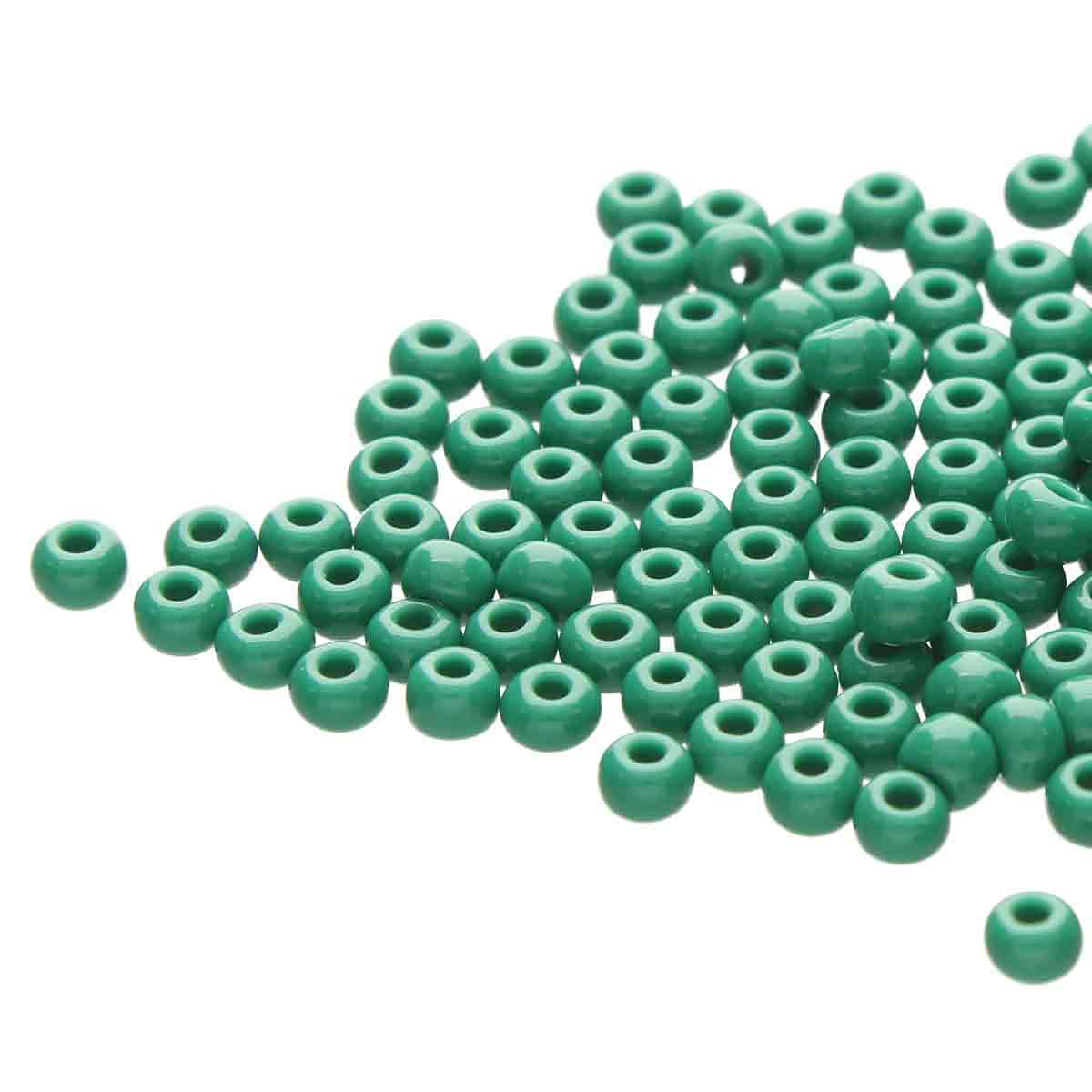 Preciosa rocailles glas 11/0 forest green (2mm) - 10 gram