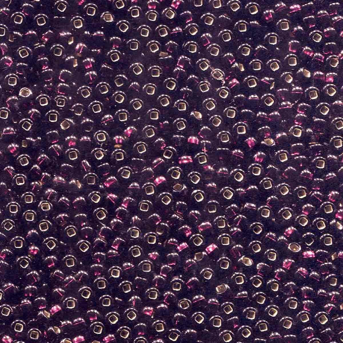 Preciosa rocailles glas 8/0 silverlined amy (3mm) - 10 gram