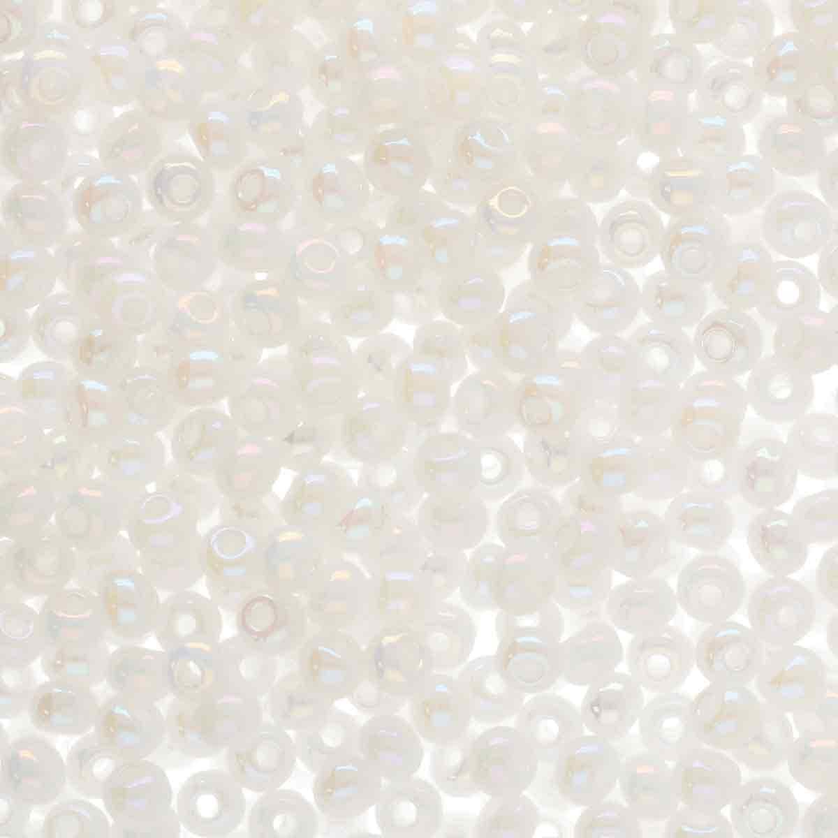 Preciosa rocailles glas 6/0 white rainbow (4,3mm) - 10 gram