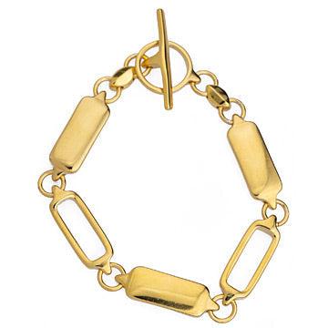 Rechthoekig WireFrame tussenzetsel 24K Goud DQ - 9x26mm - Image 2