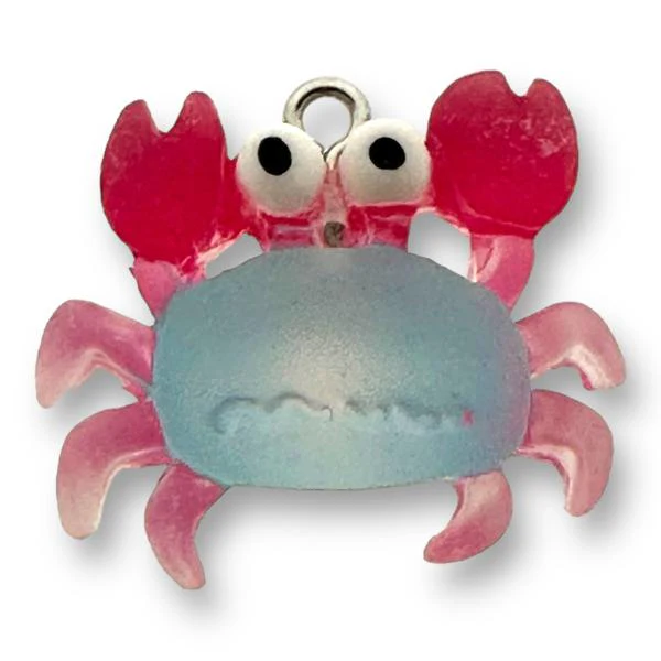Resin hanger Blue Crab - 23x26mm
