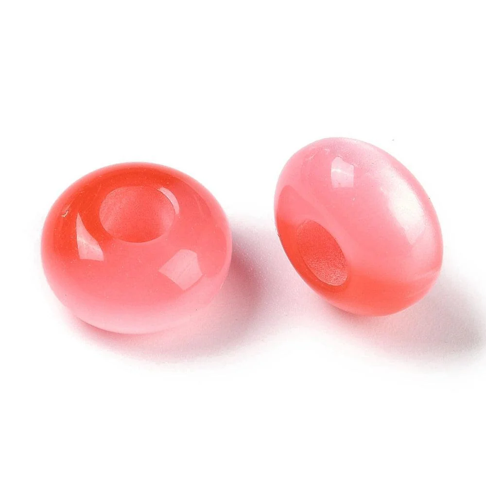 Resin kraal Rood 13mm - per stuk
