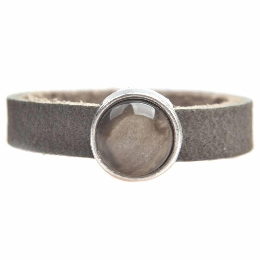Ring Plat leer & polaris DIY army green
