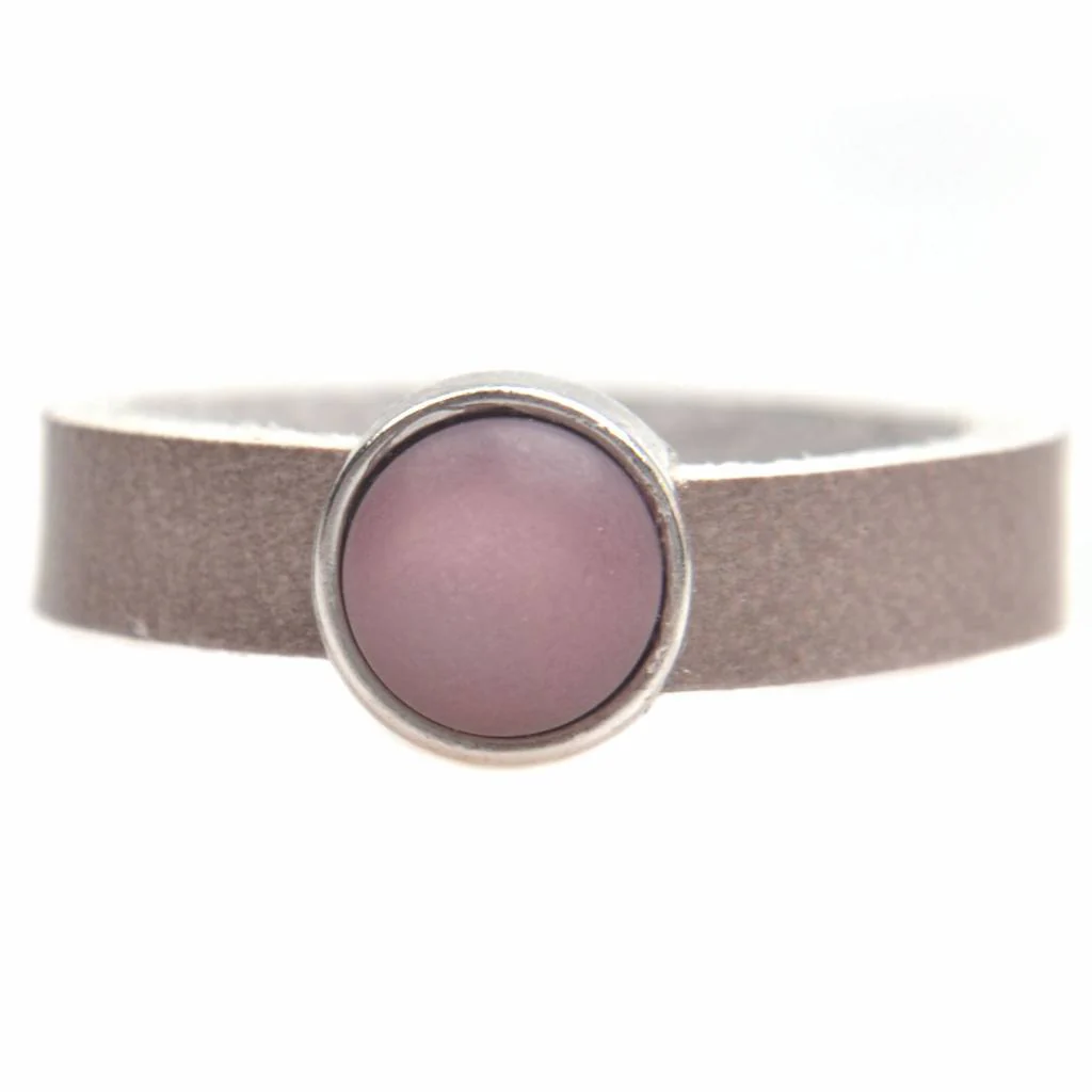 Ring Plat leer & polaris DIY dust purple