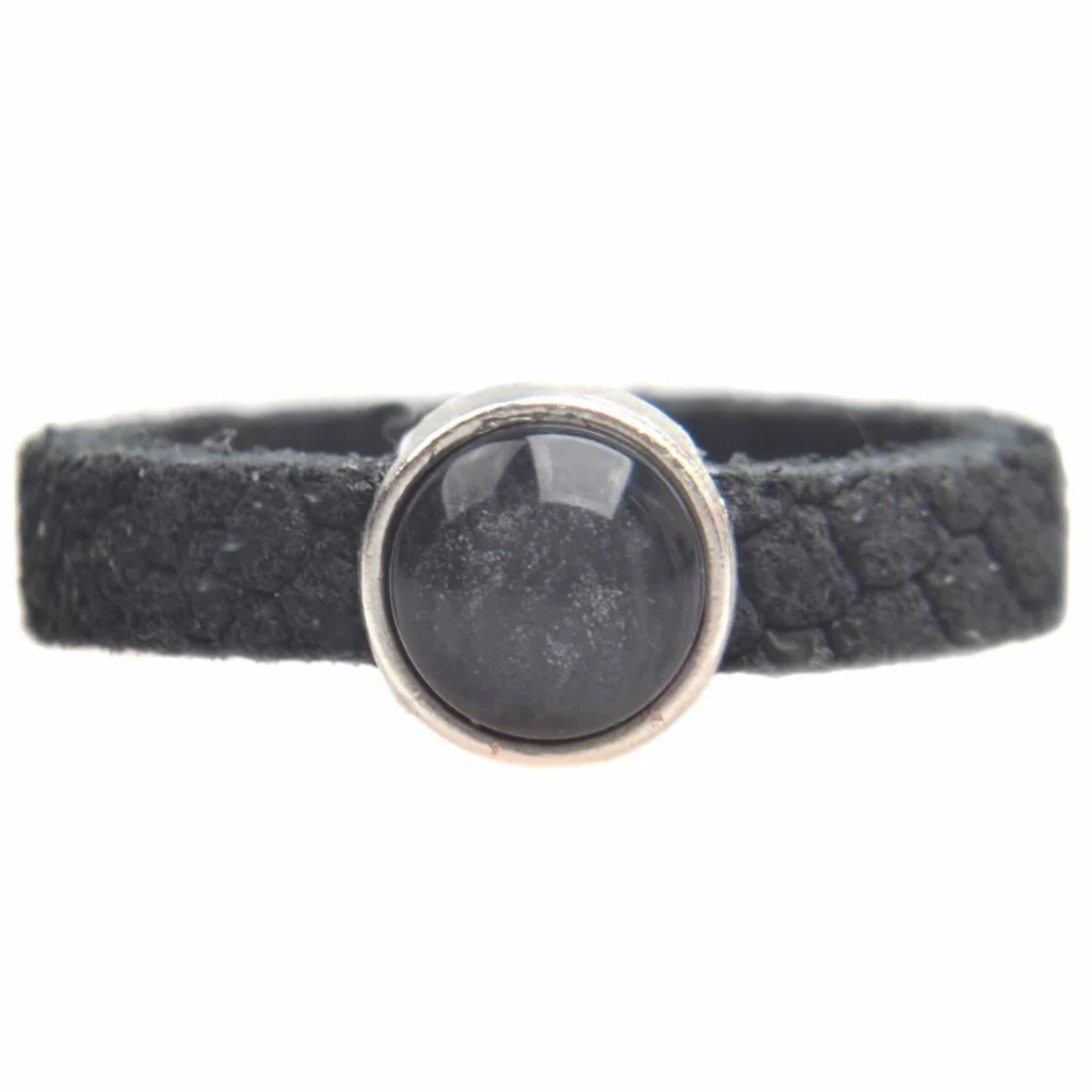 Ring Reptile leer & polaris DIY dark grey