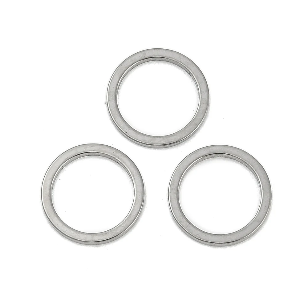 Ringetje dicht zilver RVS 10mm- per stuk