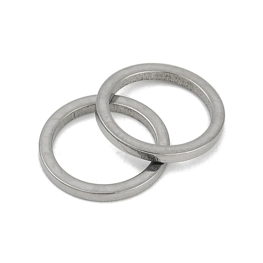 Ringetje dicht zilver RVS 10mm- per stuk - Image 2